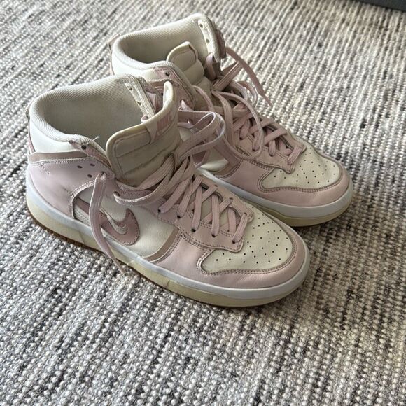 Nike Dunk High Up "Pink Oxford" sneakers size 9.5 - Picture 2 of 10